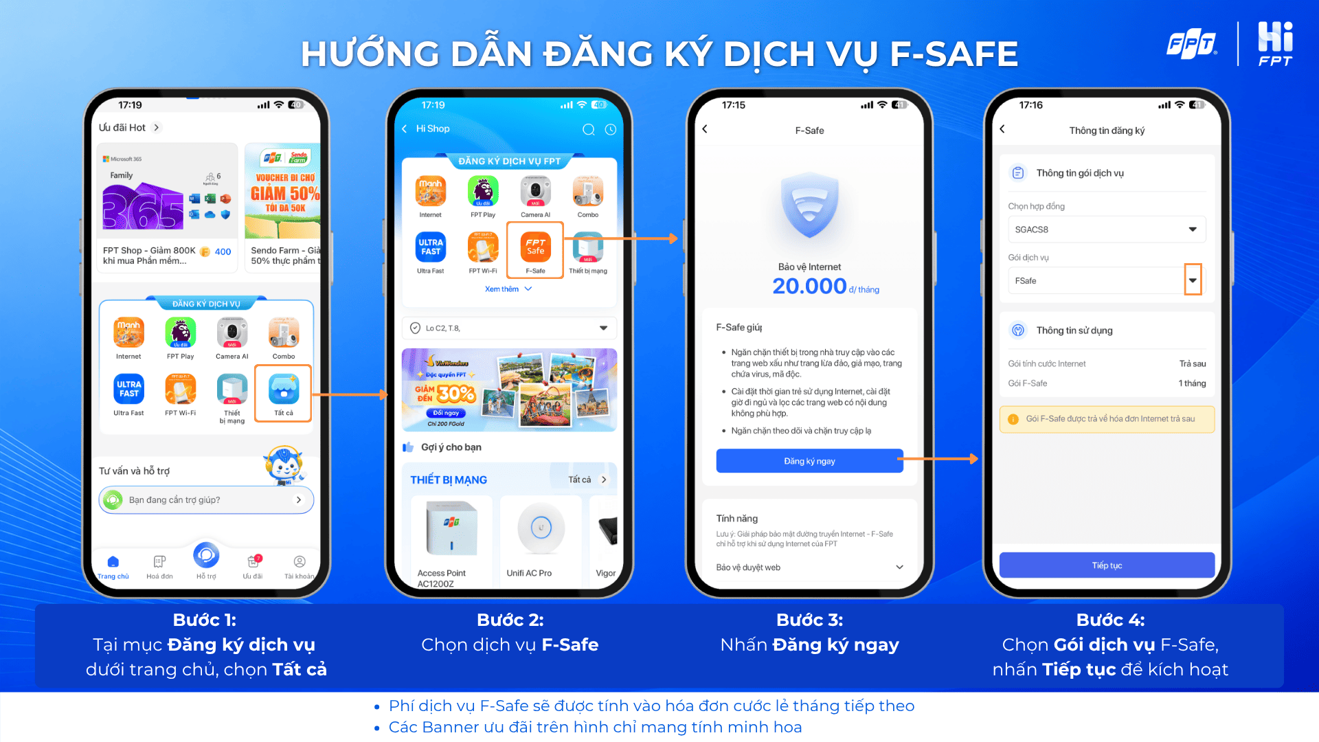 Đăng ký dịch vụ F-Safe