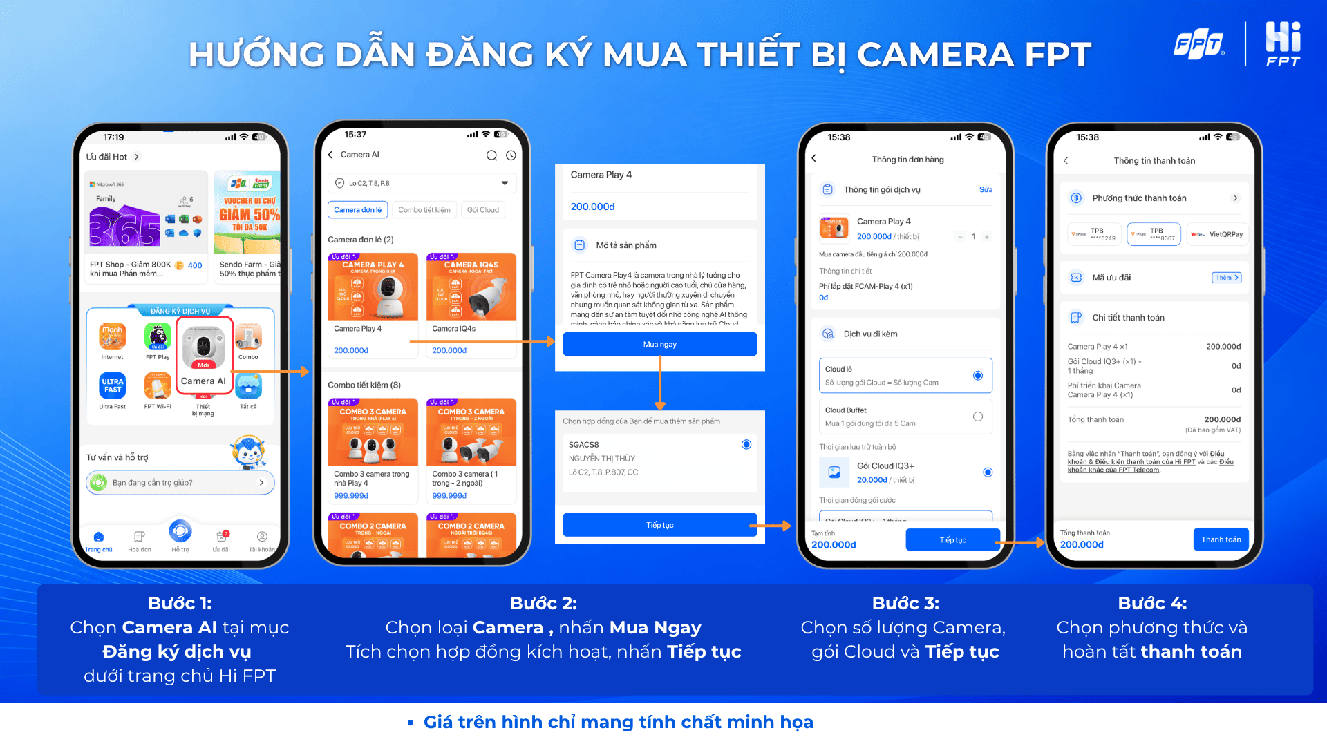 Đăng ký thiết bị Camera FPT