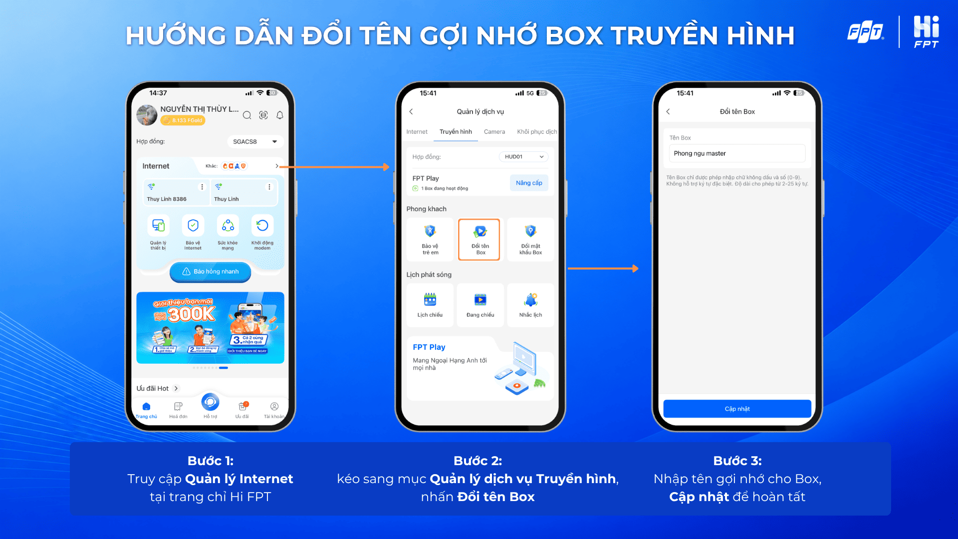 Đổi tên Box FPT PLay