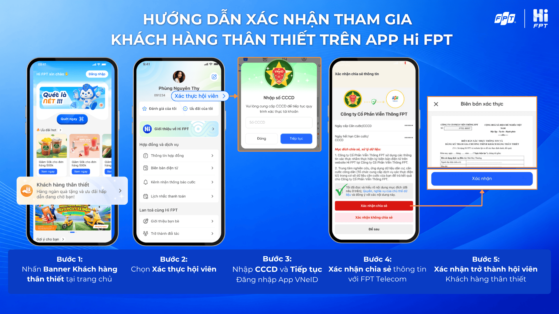 Tham kha Khác hàng thân thiết (qua App Hi FPT)