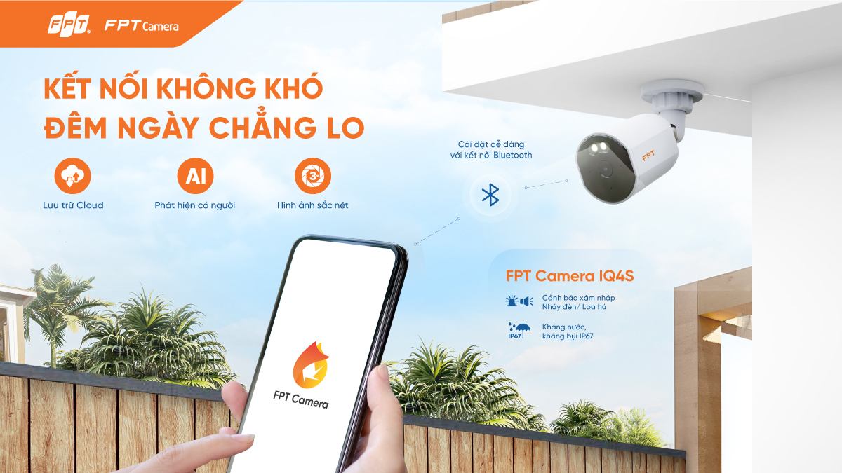 Kết nối ngay Camera IQ 4S an toàn ngày đêm