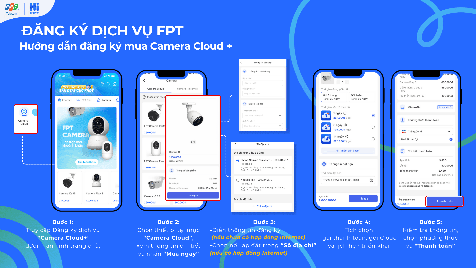 Hướng dẫn đăng ký mua Camera Cloud +