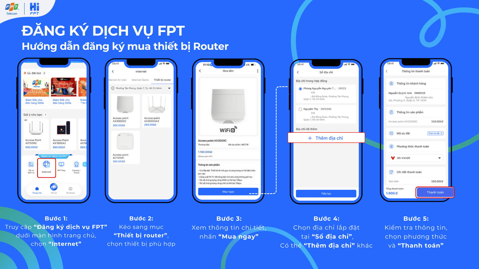 Hướng dẫn đăng ký mua thiết bị Router