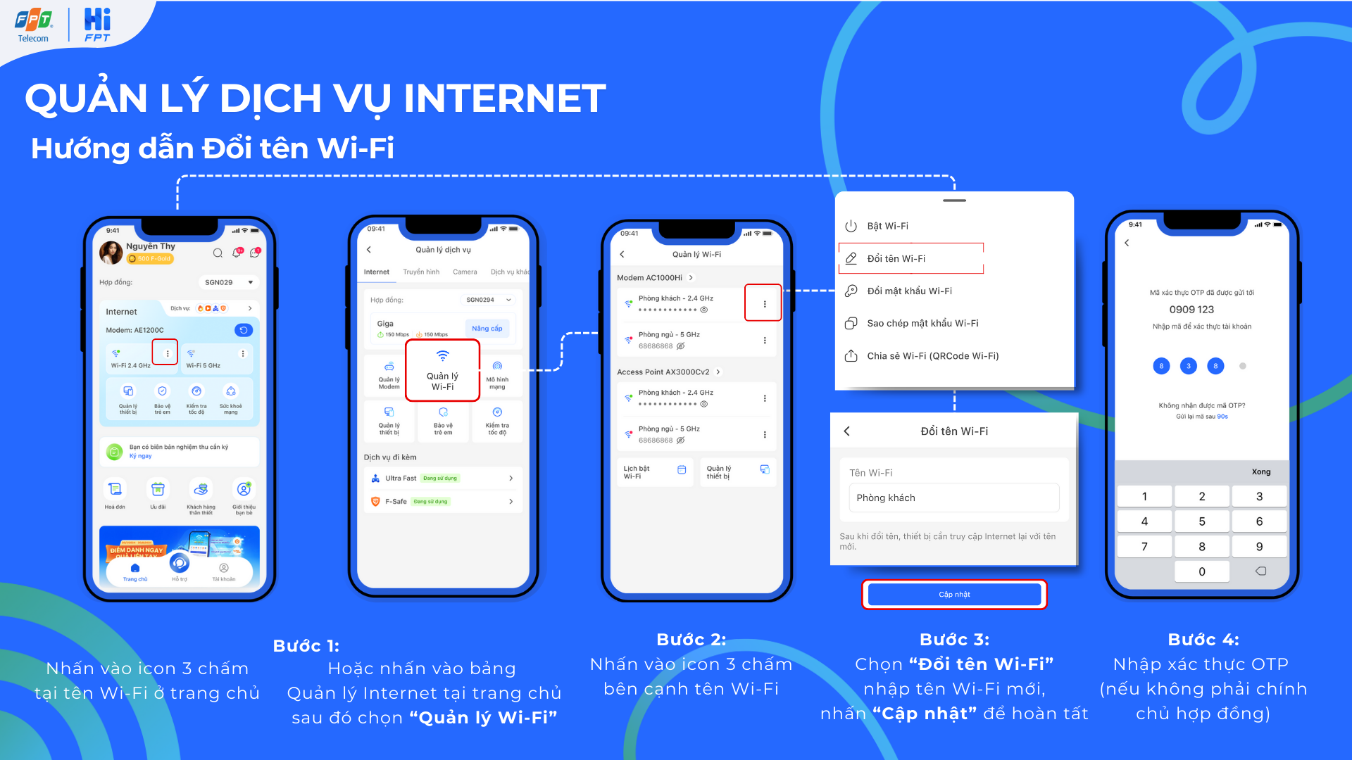 Thay đổi tên wifi