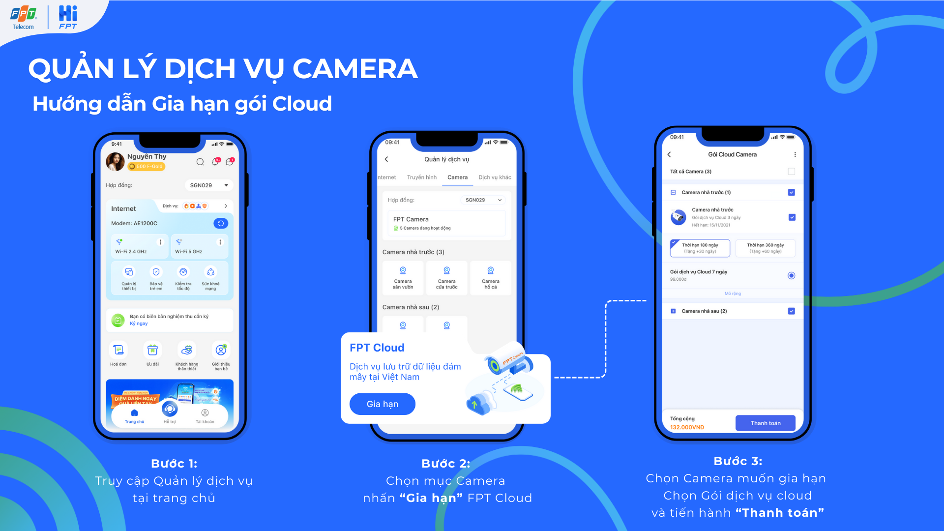 Hướng dẫn gia hạn gói Cloud