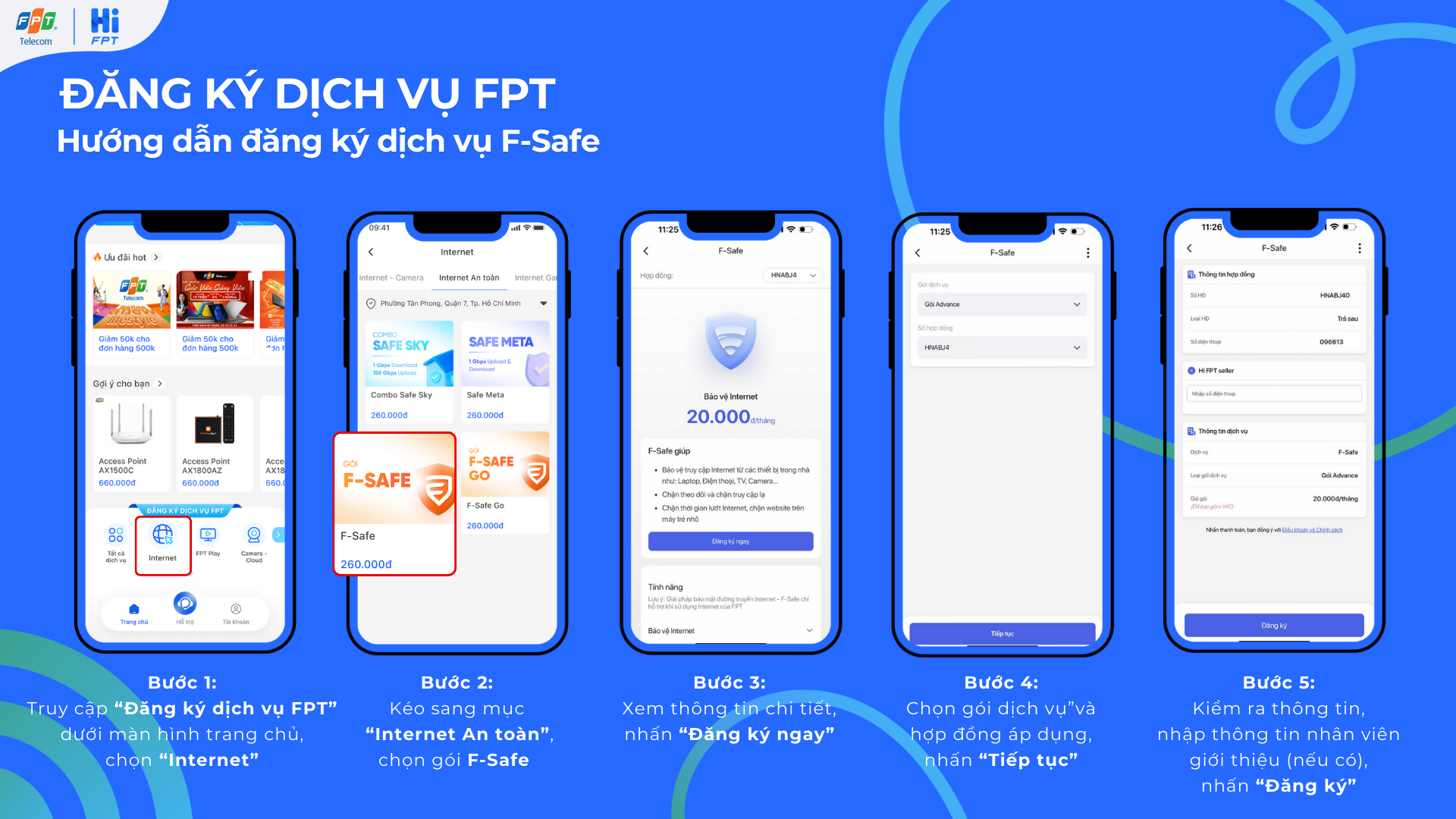 Hướng dẫn đăng ký và gia hạn dịch vụ Fsafe