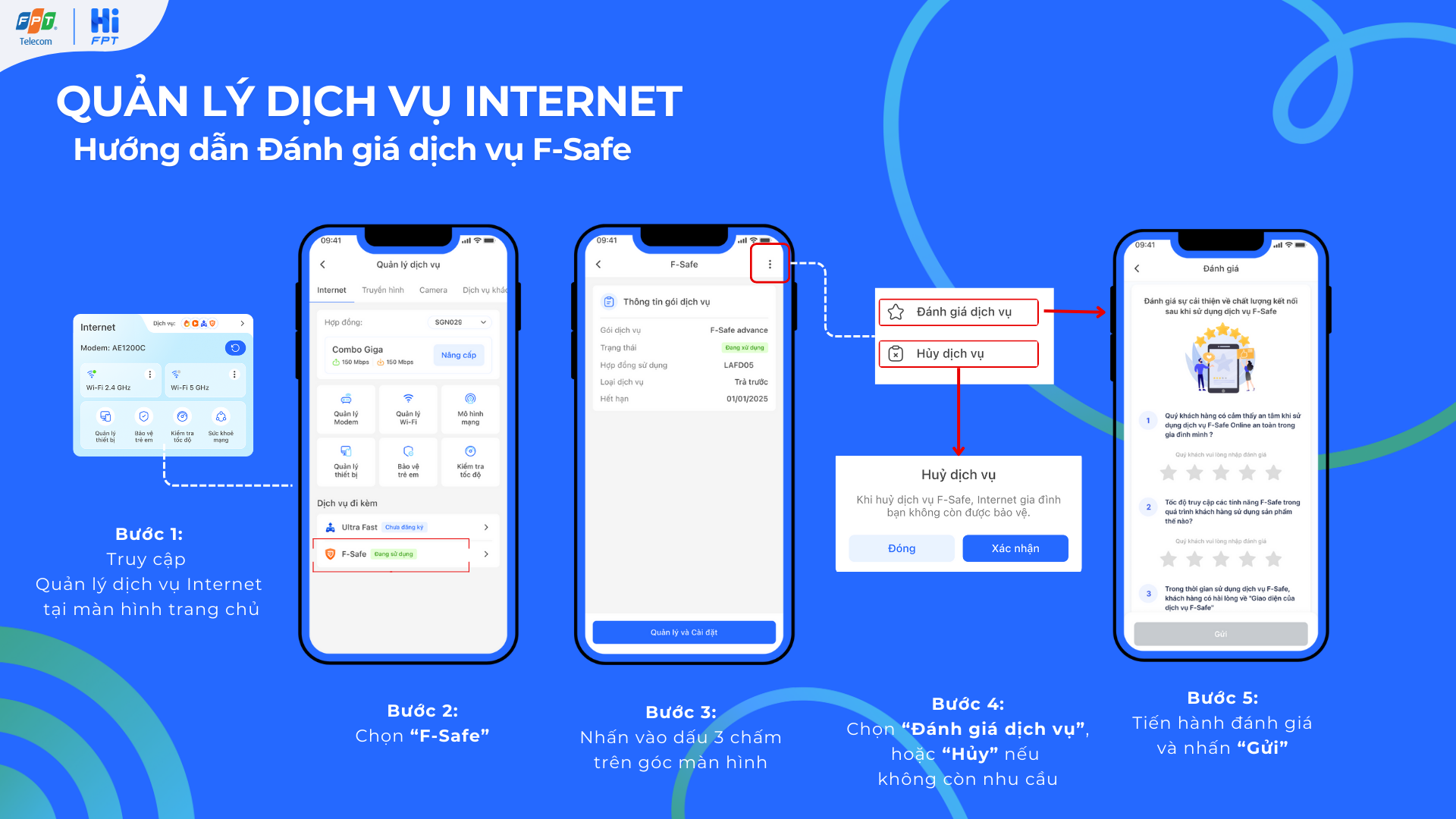 Hướng dẫn đánh giá dịch vụ Fsafe