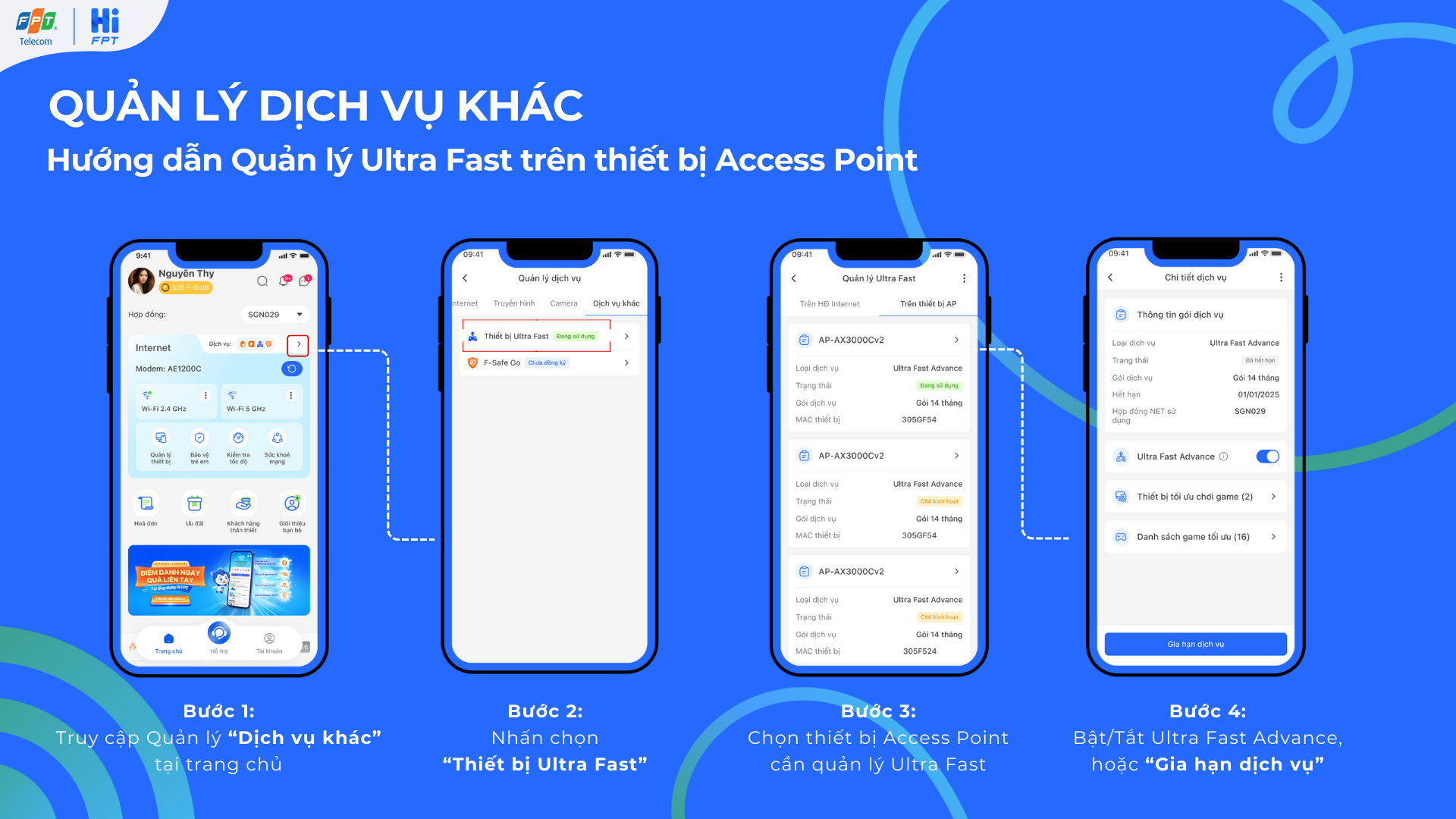 Hướng dẫn quản lý Ultra Fast trên thiết bị Access Point