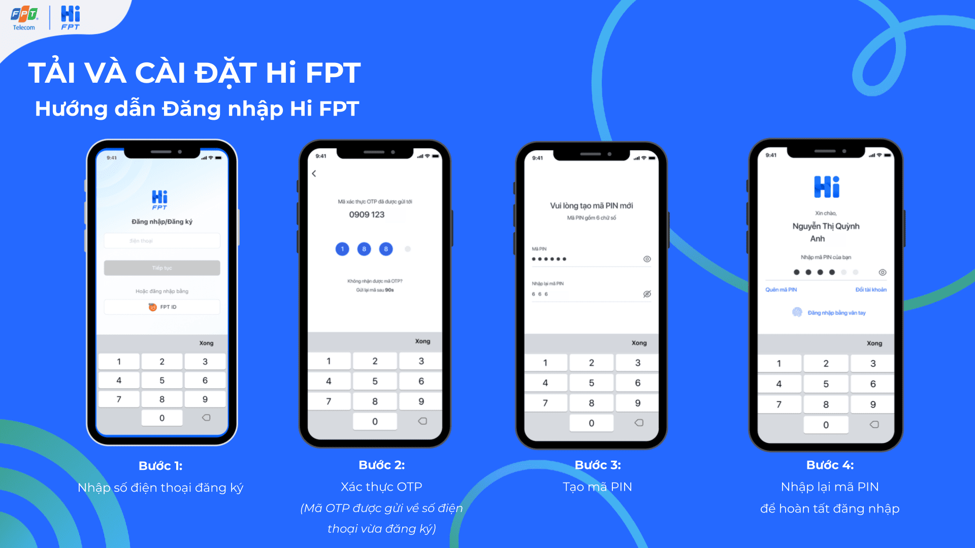 Hướng dẫn đăng nhập app Hi FPT