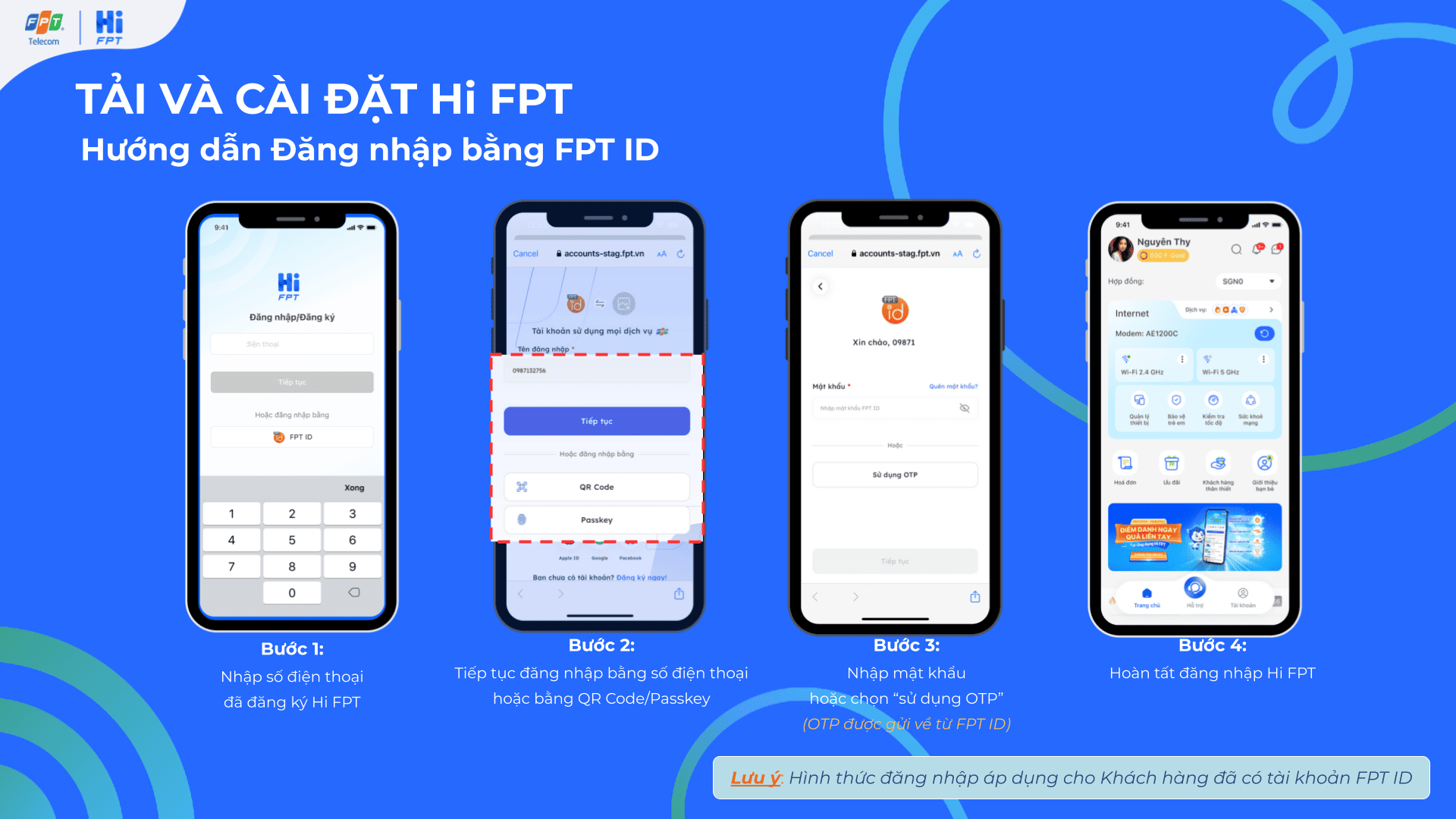 Hướng dẫn đăng nhập bằng  FPT ID