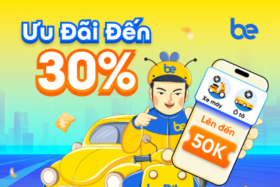 <p>- Phiếu giảm đến 30% khi đặt xe đi lại của BE- Phiếu giảm tới 50.000 VNĐ khi đặt beBike/beBike Plus v&agrave; beCar/beCar Plus tại Be Transport.</p><p>+ Dưới 10km: Giảm 15% (Tối đa 50.000 VNĐ).</p><p>+ Từ 10km trở l&ecirc;n: Giảm 30% (Tối đa 50.000 VNĐ).</p><p>- &Aacute;p dụng cho tất cả phương thức thanh to&aacute;n.</p><p>- Ưu đ&atilde;i t&iacute;nh tr&ecirc;n gi&aacute; cước chuyến đi, kh&ocirc;ng bao gồm phụ ph&iacute;.</p><p>- Ưu đ&atilde;i chỉ &aacute;p dụng một lần cho mỗi số điện thoại trong thời gian &aacute;p dụng chương tr&igrave;nh.</p><p>- Kh&ocirc;ng &aacute;p dụng đồng thời với c&aacute;c chương tr&igrave;nh khuyến mại kh&aacute;c của Be.</p><p>- Kh&ocirc;ng c&oacute; gi&aacute; trị quy đổi th&agrave;nh tiền mặt.</p><p>- Số lượng ưu đ&atilde;i c&oacute; hạn mỗi ng&agrave;y.</p><p>Mọi thắc mắc về dịch vụ v&agrave; đặt xe, vui l&ograve;ng li&ecirc;n hệ Tổng đ&agrave;i Be: 1900 232345.</p><p>HƯỚNG DẪN SỬ DỤNG:</p><p>- Bước 1: Kh&aacute;ch h&agrave;ng v&agrave;o mục "Ưu đ&atilde;i của t&ocirc;i/Đ&atilde; đổi" tr&ecirc;n ứng dụng Hi FPT hoặc mục "Qu&agrave; của t&ocirc;i/Danh s&aacute;ch qu&agrave;/Chưa sử dụng" tr&ecirc;n Website <a href="https://fpt.vn/khach-hang-than-thiet/" target="_blank" title="">https://fpt.vn/khach-hang-than-thiet/</a>, chọn qu&agrave; tặng.</p><p>- Bước 2: Ở mục &ldquo;M&atilde; sử dụng&rdquo; chọn &ldquo;Lấy m&atilde;&rdquo; hoặc &ldquo;Chia sẻ&rdquo;.</p><p>- Bước 3: Kh&aacute;ch h&agrave;ng truy cập app Be, chọn dịch vụ di chuyển (Xe m&aacute;y/ &Ocirc; t&ocirc;), chọn mục Khuyến mại v&agrave; nhập m&atilde; ưu đ&atilde;i.</p>