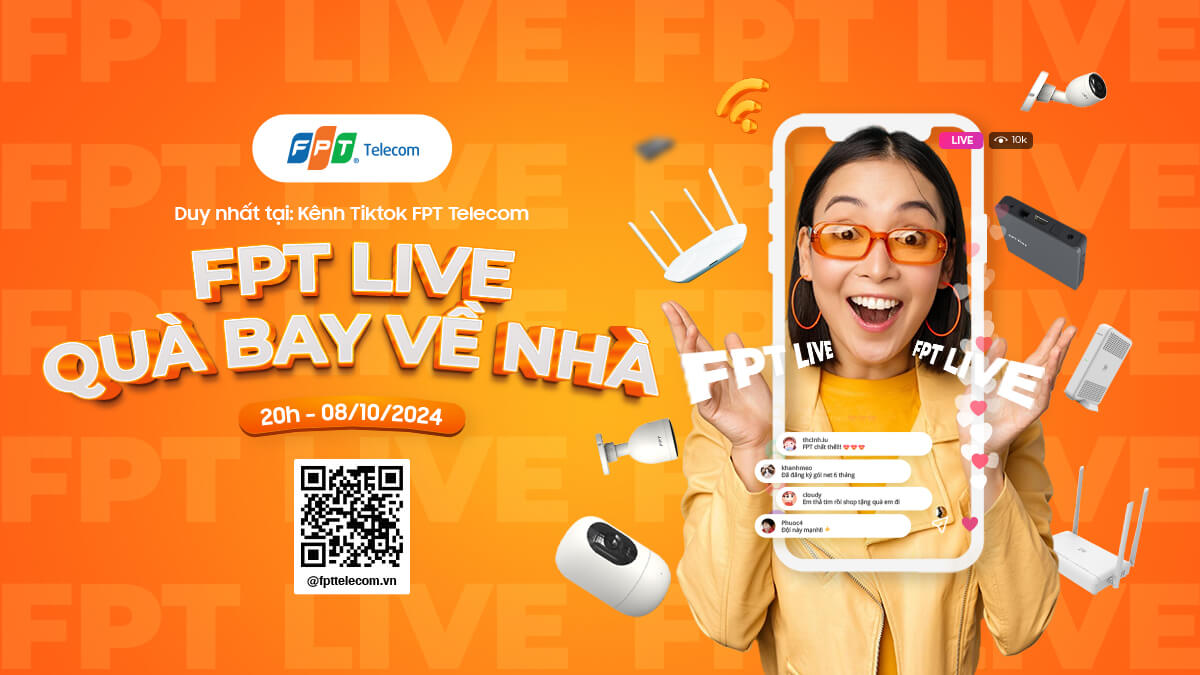 Phiên live TikTok đầu tiên của FPT Telecom