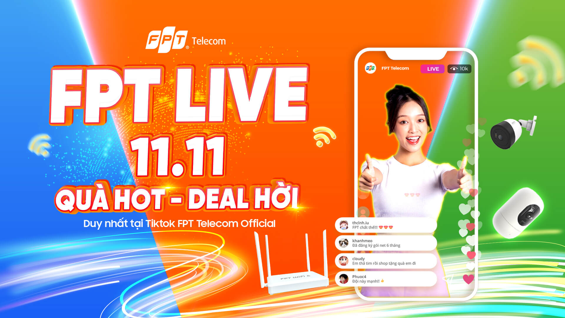 FPT Live 11.11 - Vào săn chớp deal, ra có đầy quà