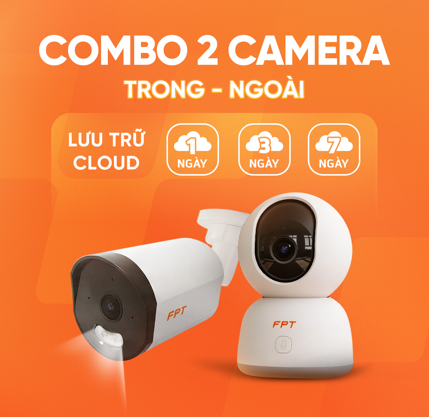 Combo 2 Camera (Trong - Ngo&agrave;i)