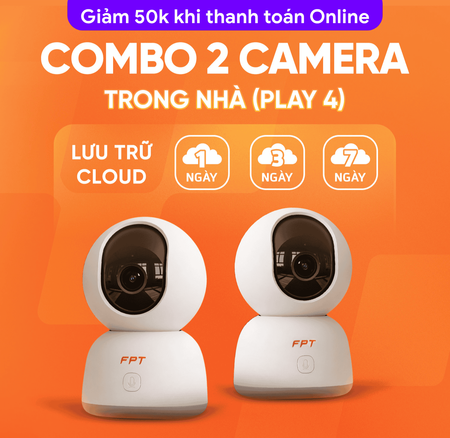 Combo 2 Camera Trong Nh&agrave;