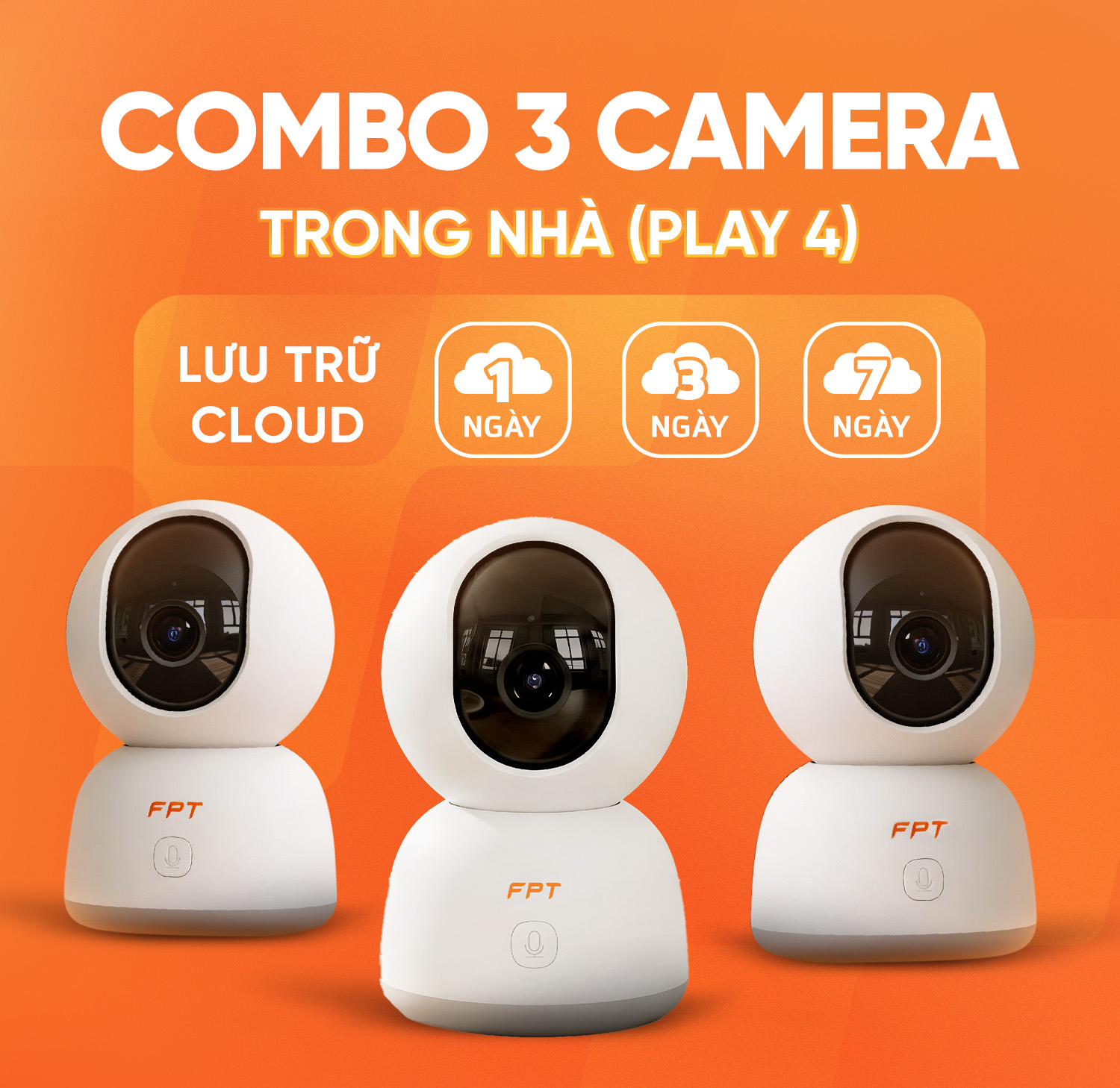 Combo 3 Camera Trong Nh&agrave;