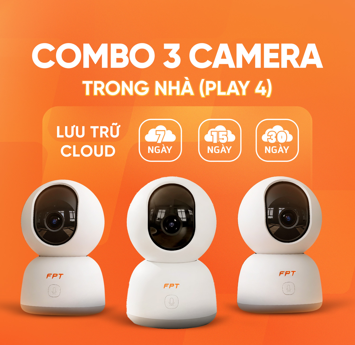 Combo 3 Camera Trong Nh&agrave;