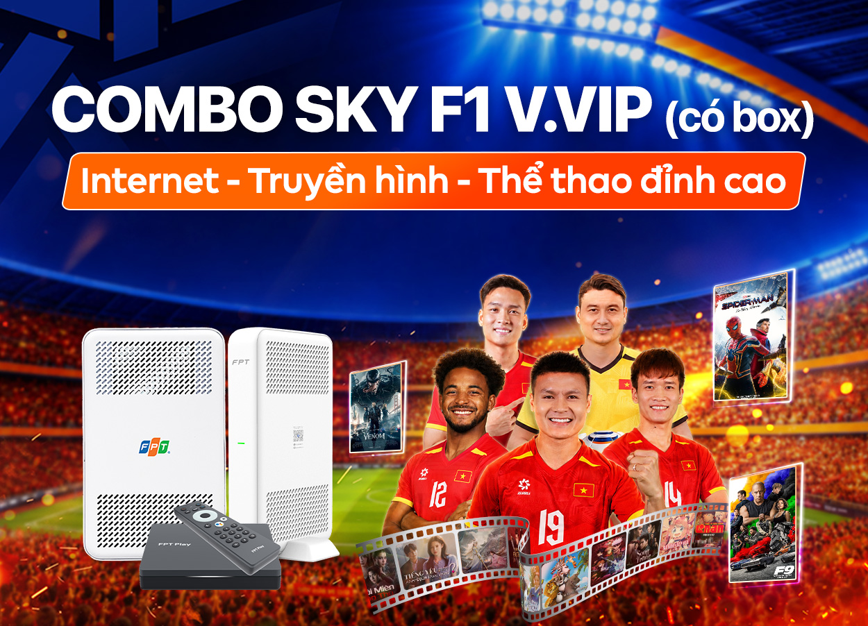 Combo Sky F1 V.VIP (c&oacute; box)
