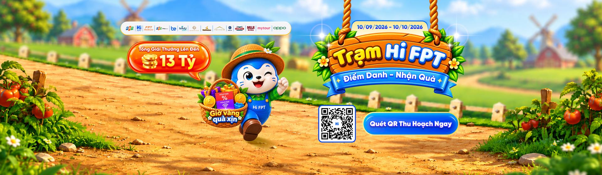 Trạm Hi FPT - Điểm danh nhận qu&agrave; mỗi ng&agrave;y