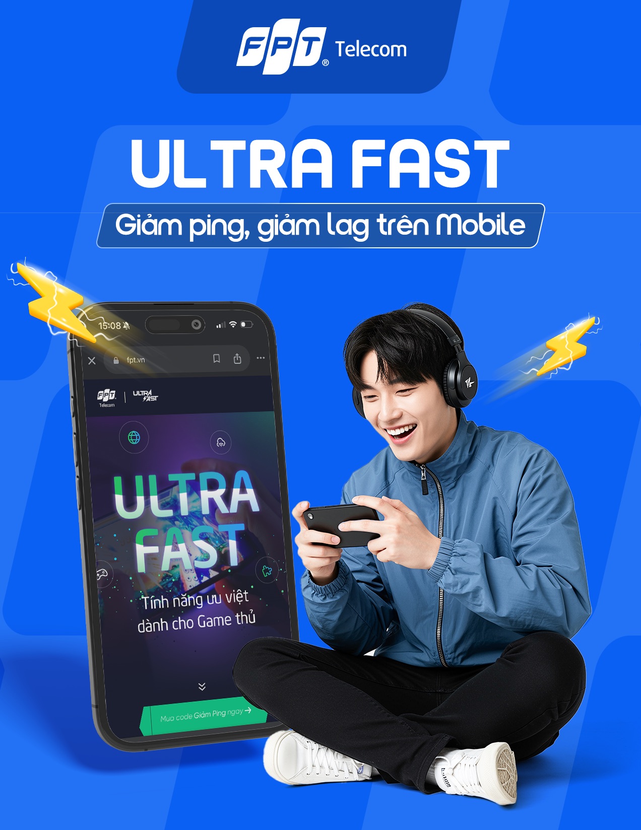 Ultra Fast - Giảm ping Giảm lag tr&ecirc;n Mobile